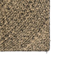 Vloerkleed Naturel en Zwart 60 x 110 cm Jute 5