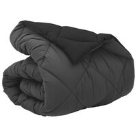 Winter Dekbed Zwart en Anthraciet 135 x 200 cm Microfiber 2