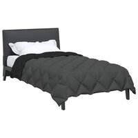 Winter Dekbed Zwart en Anthraciet 135 x 200 cm Microfiber 3