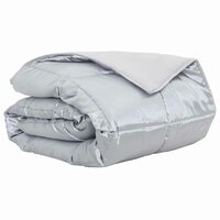 Zomer Dekbed Zilver 140 x 220 cm Satijn en Microfiber 2