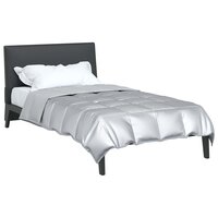 Zomer Dekbed Zilver 140 x 220 cm Satijn en Microfiber 3