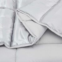 Zomer Dekbed Zilver 155 x 220 cm Satijn en Microfiber 5