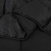 Vol jaar dekbed Zwart 140 x 200 cm Satijn en Microfiber 5