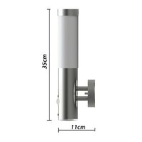 Buitenwandlamp met bewegingsdetector roestvrij staal 2