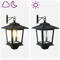 Wandlamp with LED Bulb 2 st Zwart 19 x 14 x 25 cm RVS en ABS 9