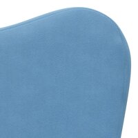 Kinderslaapbank zacht pluche blauw 7