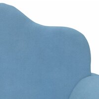 Kinderslaapbank 2-zits zacht pluche blauw 7