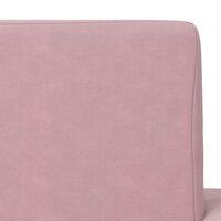 Kinderslaapbank zacht pluche roze 7
