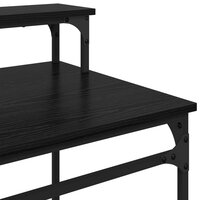 Bureau Zwart Eiken 100 x 50 x 90 cm Bewerkt hout 8
