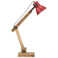 Bureaulamp 25 W E27 23x18x96 cm verweerd rood 4
