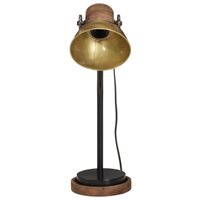 Bureaulamp 25 W E27 18x18x60 cm antiek messingkleurig 3