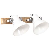 Wandlamp industrieel E27 45x25 cm wit 2
