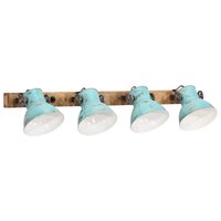 Wandlamp 25 W E27 90x25 cm verweerd blauw 2
