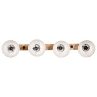 Wandlamp 25 W E27 90x25 cm verweerd rood 3