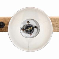 Wandlamp 25 W E27 90x25 cm verweerd rood 4
