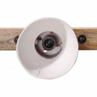 Wandlamp 25 W E27 65x25 cm verweerd rood 4