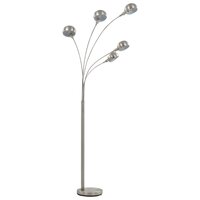 Lamp staand 5xE14 200 cm zilverkleurig  2