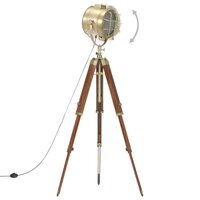 Vloerlamp driepoot 165 cm massief mangohout        3