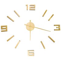 3D-wandklok modern XXL 100 cm goudkleurig 2