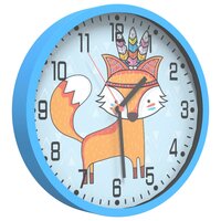 Wandklok &amp;Oslash;25,5 cm polystyreen en glas blauw 3
