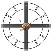Wandklok &amp;Oslash;60 cm ijzer zwart 2
