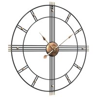 Wandklok &amp;Oslash;60 cm ijzer zwart 3