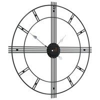 Wandklok &amp;Oslash;60 cm ijzer zwart 5