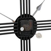 Wandklok &amp;Oslash;60 cm ijzer zwart 6