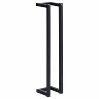 Handdoekenrek 12,5x12,5x60 cm ijzer zwart 2