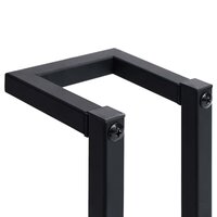 Handdoekenrek 12,5x12,5x60 cm ijzer zwart 7