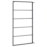Handdoekenrek 60x10x116 cm staal zwart 4