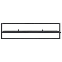 Handdoekenrek 95x25x22 cm ijzer zwart 4