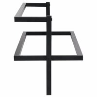 Handdoekenrek 95x25x22 cm ijzer zwart 5