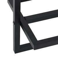 Handdoekenrek 95x25x22 cm ijzer zwart 7