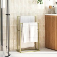 Handdoekenrek vrijstaand 48x24x78,5 cm ijzer goudkleurig 3