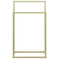 Handdoekenrek vrijstaand 48x24x78,5 cm ijzer goudkleurig 5