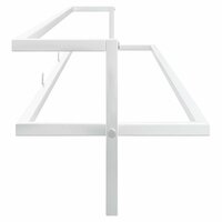 Handdoekenrek 95x25x22 cm ijzer wit 5
