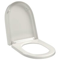 Toiletbril soft-close met quick-release ontwerp vierkant wit 2