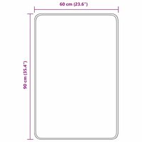 Antislip Badmat Paars 60 x 90 cm PP 8