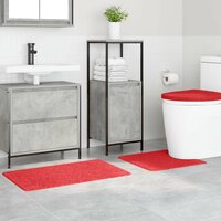 Antislip Badmat Set 3 pcs Rood PP 3