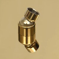Regendouchekop rond 50 cm roestvrij staal goudkleurig 6