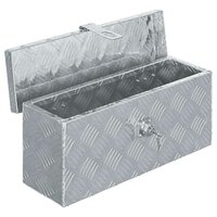 Aluminium kist 48,5x14x20 cm zilverkleurig 3
