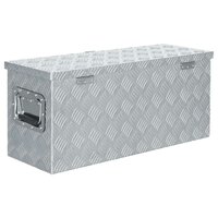 Aluminium kist 76,5x26,5x33 cm zilverkleurig 5