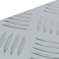 Aluminium kist 76,5x26,5x33 cm zilverkleurig 6