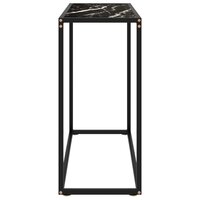 Wandtafel 80x35x75 cm gehard glas zwart 3