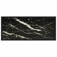 Wandtafel 80x35x75 cm gehard glas zwart 4