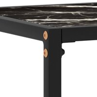 Wandtafel 80x35x75 cm gehard glas zwart 5