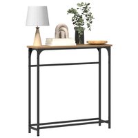 Wandtafel Artisan Eiken 75 x 19,5 x 75 cm Bewerkt hout 3