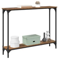 Wandtafel met plank Oud Hout 100 x 22,5 x 75 cm Bewerkt hout 3