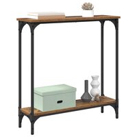 Wandtafel met plank Oud Hout 75 x 22,5 x 75 cm Bewerkt hout 3